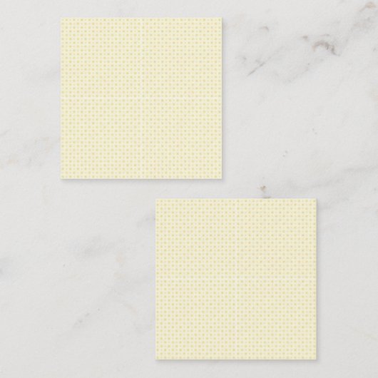 小さな円を持つ黄色と白の背景 予約カード (正面/裏面)