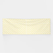 小さな円を持つ黄色と白の背景 横断幕 (横)