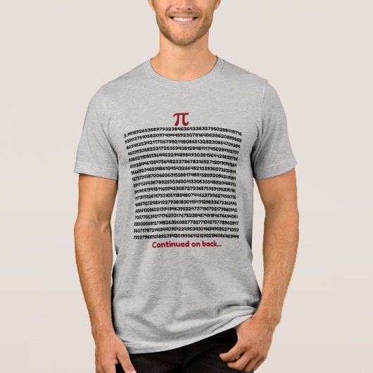 小さな円周率 トライブレンドＴシャツ (正面)