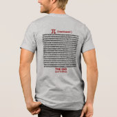 小さな円周率 トライブレンドＴシャツ (裏面)