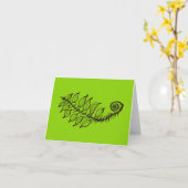 小さな再生スケッチと詩のカード カード (黄色い花)