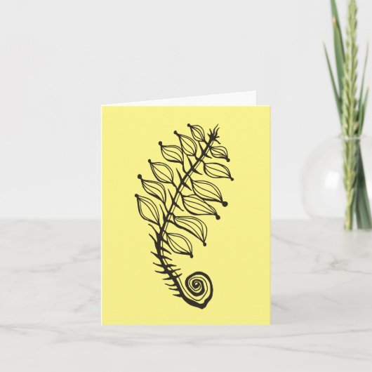 小さな再生スケッチと詩のカード カード (正面)