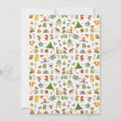 小さな冒険が赤ちゃんシャワー招待状を待つ 招待状 (裏面)