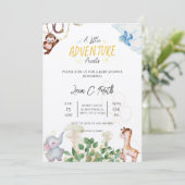 小さな冒険が赤ちゃんシャワー招待状を待つ 招待状 (スタンド正面)