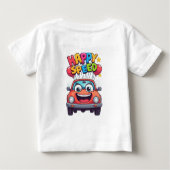 🚘 小さな冒険家のためのかわいい車スタイル 🌟 ベビーTシャツ (裏面)