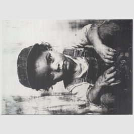 小さな冒険家を切り離す 薄葉紙