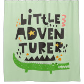 小さな冒険家アリゲーター シャワーカーテン (正面)