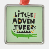 小さな冒険家アリゲーター メタルオーナメント (正面)