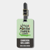 小さな冒険家アリゲーター ラゲッジタグ (正面縦)