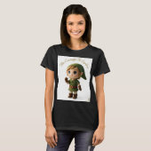 小さな冒険者の勇気を持つ女性用Tシャツ Tシャツ (正面フル)