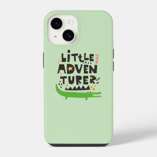 小さな冒険者ワニ iPhoneケース (裏面)