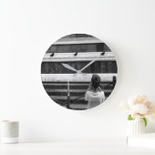 小さな写真家 ラージ壁時計 (ホーム)