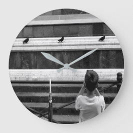 小さな写真家 ラージ壁時計