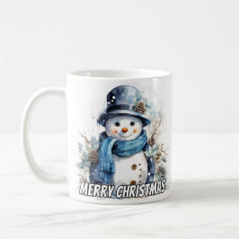 小さな冬の雪だるま コーヒーマグカップ