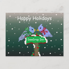 小さな出産で冬の景色 シーズンポストカード