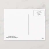 小さな出産で冬の景色 シーズンポストカード (裏面)