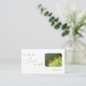 小さな前向きやる気を起こさせる引用文 名刺 (スタンド正面)