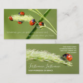 小さな前向きやる気を起こさせる引用文 名刺 (正面/裏面)