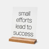 小さな努力アクリルサイン アクリルサイン (傾斜)