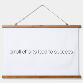 小さな努力ウッドトップウォールタペストリー 吊り下げ型タペストリー