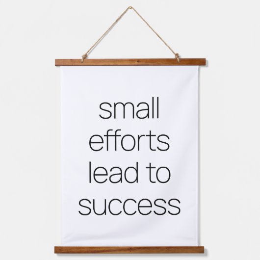 小さな努力ウッドトップウォールタペストリー 吊り下げ型タペストリー (正面)