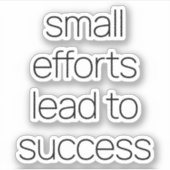 小さな努力カスタムのビニールシール シール (正面)