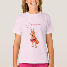小さな労働者、大きな心のアリのキッズTシャツ Tシャツ