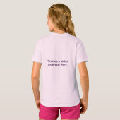 小さな労働者、大きな心のアリのキッズTシャツ Tシャツ (裏面フル)