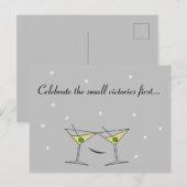 小さな勝利をまず祝おう 乾杯 ポストカード (正面/裏面)