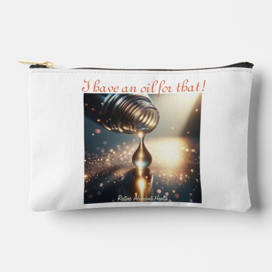 小さな化粧品バッグ – または必須油ケース アクセサリーポーチ (正面)