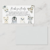 小さな北極の本ベビー赤ちゃんシャワーカード エンクロージャーカード (正面/裏面)