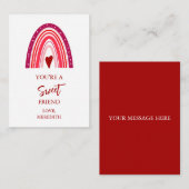 小さな友達バレンタインカード ノートカード (正面/裏面)