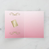 小さな双子の初めての聖体拝領 グリーティングカード (内部)