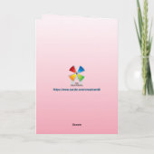 小さな双子の初聖体拝領おめでとう カード (裏面)