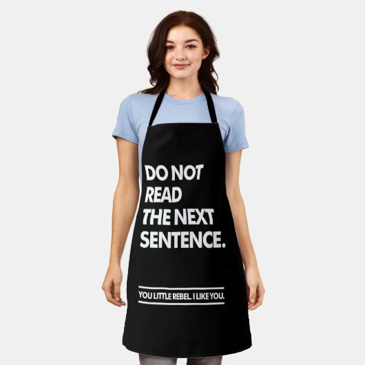 小さな反逆者 エプロン (着用した状態)