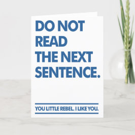 小さな反逆者 サンキューカード