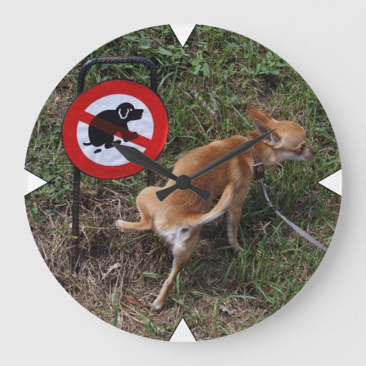 小さな反逆者 ラージ壁時計 (正面)