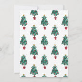 小さな古い赤 |クリスマスフェスティバル 招待状 (裏面)