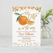 小さな可愛い子がやって来るお知らせ 招待状 (スタンド正面)