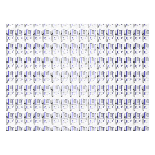 小さな合理化された隊商サンダー_コーブ任意の色 テーブルクロス (正面(横))