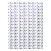 小さな合理化された隊商サンダー_コーブ任意の色 テーブルクロス (正面)