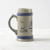 小さな合理化された隊商サンダー_コーブ任意の色 ビールジョッキ (左)