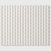 小さな名門私立校風のブルーボウベイビーシャワーボーイウサギ ラッピングペーパー (フラット)