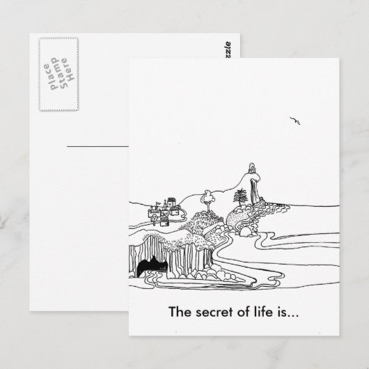 小さな哲学者 ポストカード (正面/裏面)