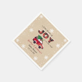 小さな喜びの束 |クリスマスベビーシャワー スタンダードカクテルナプキン (角)
