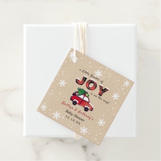 小さな喜びの束 |クリスマスベビーシャワー フェイバータグ (インサイチュ)