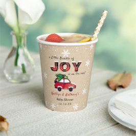 小さな喜びの束 |クリスマスベビーシャワー 紙コップ