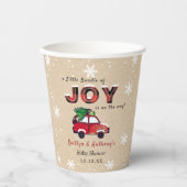 小さな喜びの束 |クリスマスベビーシャワー 紙コップ (正面)