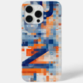 小さな四角に埋め込まれた数字と文字 Case-Mate iPhoneケース (裏面)