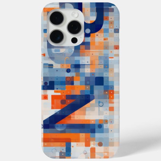 小さな四角に埋め込まれた数字と文字 Case-Mate iPhoneケース (裏面)